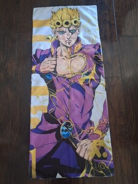 Source Unknown Purple and Yellow Anime Character Pillowcase